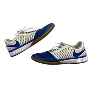 Nike Lunar Gato II Indoor Soccer Shoes Mens 11 Blue White Hyperfuse 580456-142